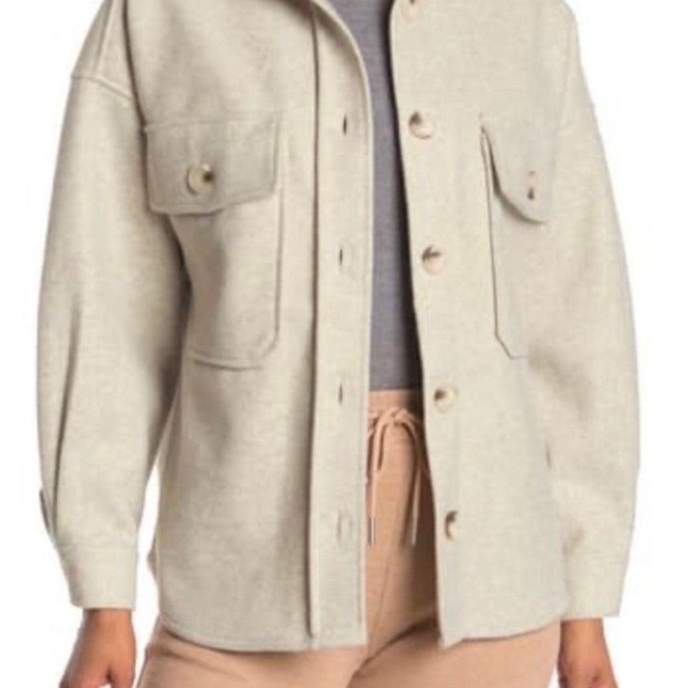 Neutral colored shacket